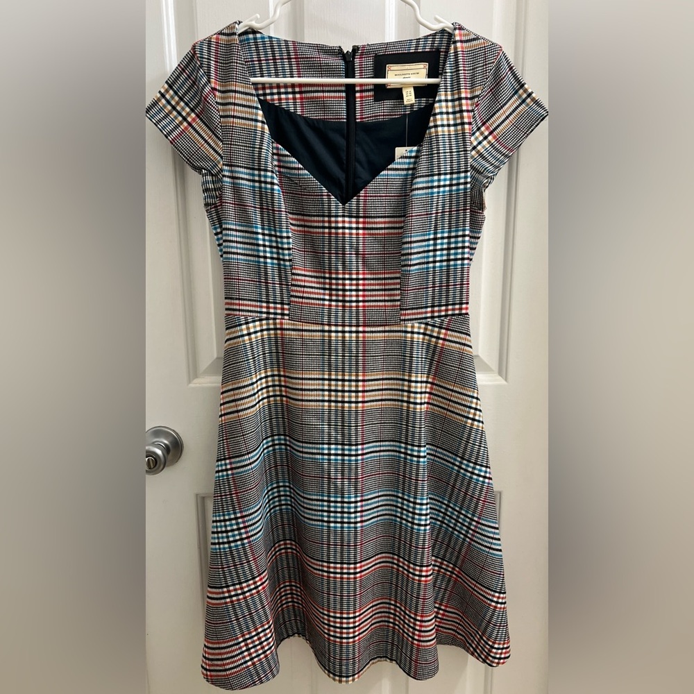 NWT Anthropologie Moulinette Soeurs Finley Plaid Dress, Size 6